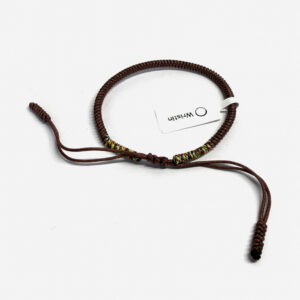 Tibetan bracelet ends brown/multi